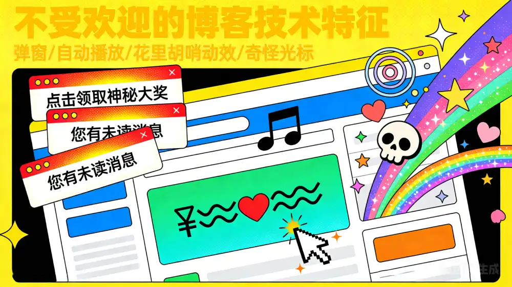 谈谈不受欢迎的博客技术特征